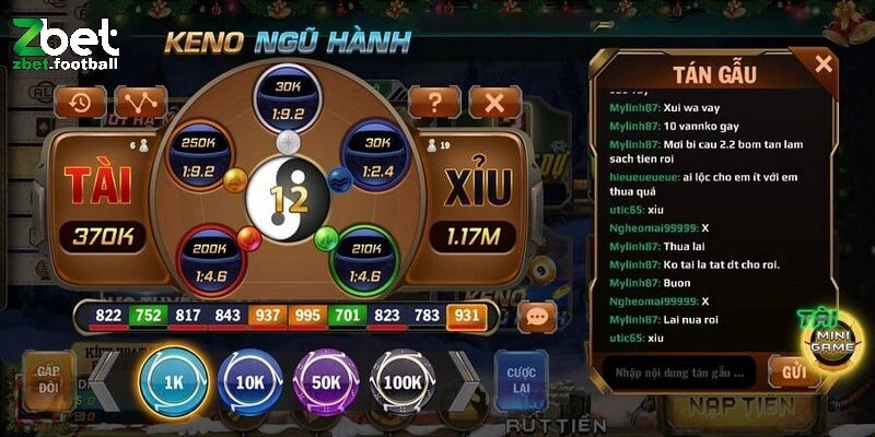 Keno Ngũ Hành được đánh giá cao tại sân chơi